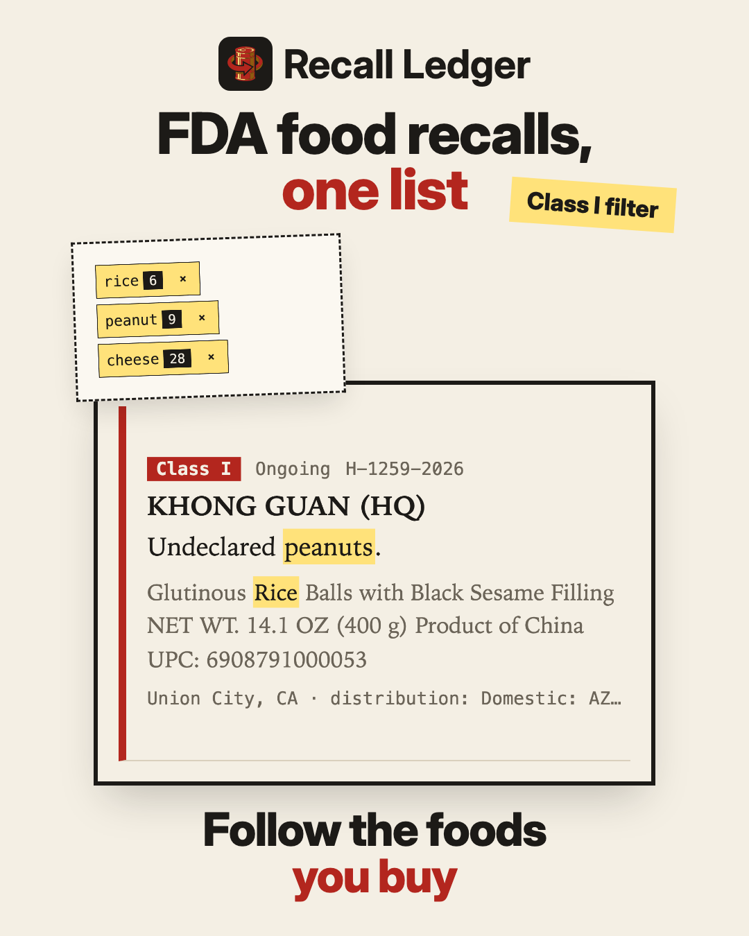 Recall Ledger ad, slide 1 of 5