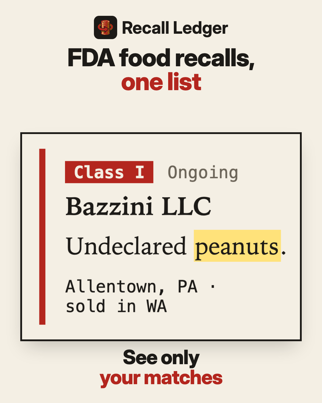 Recall Ledger ad, slide 2 of 5