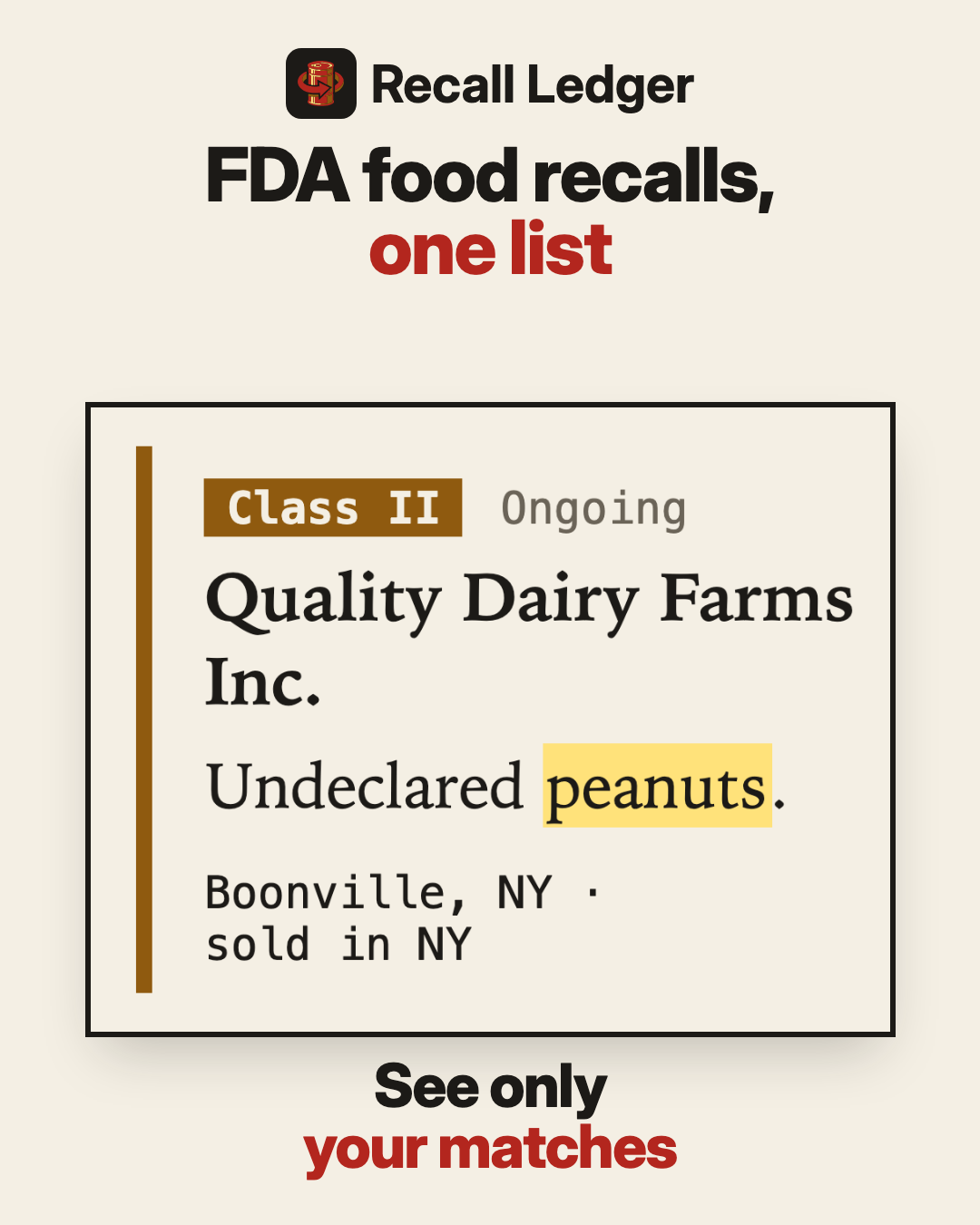 Recall Ledger ad, slide 2 of 5