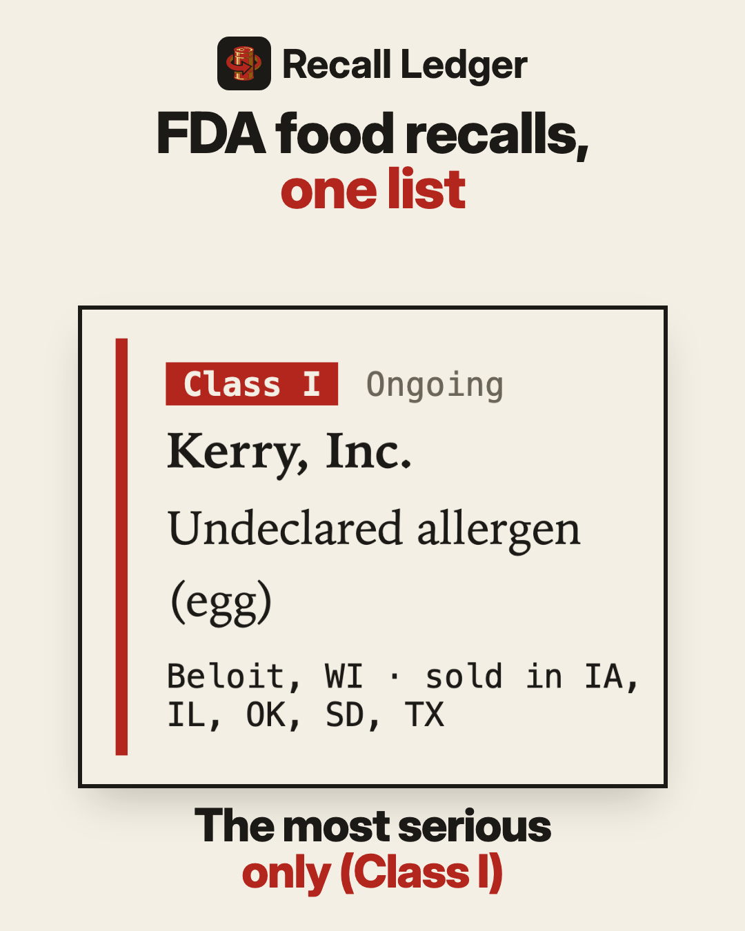 Recall Ledger ad, slide 3 of 5