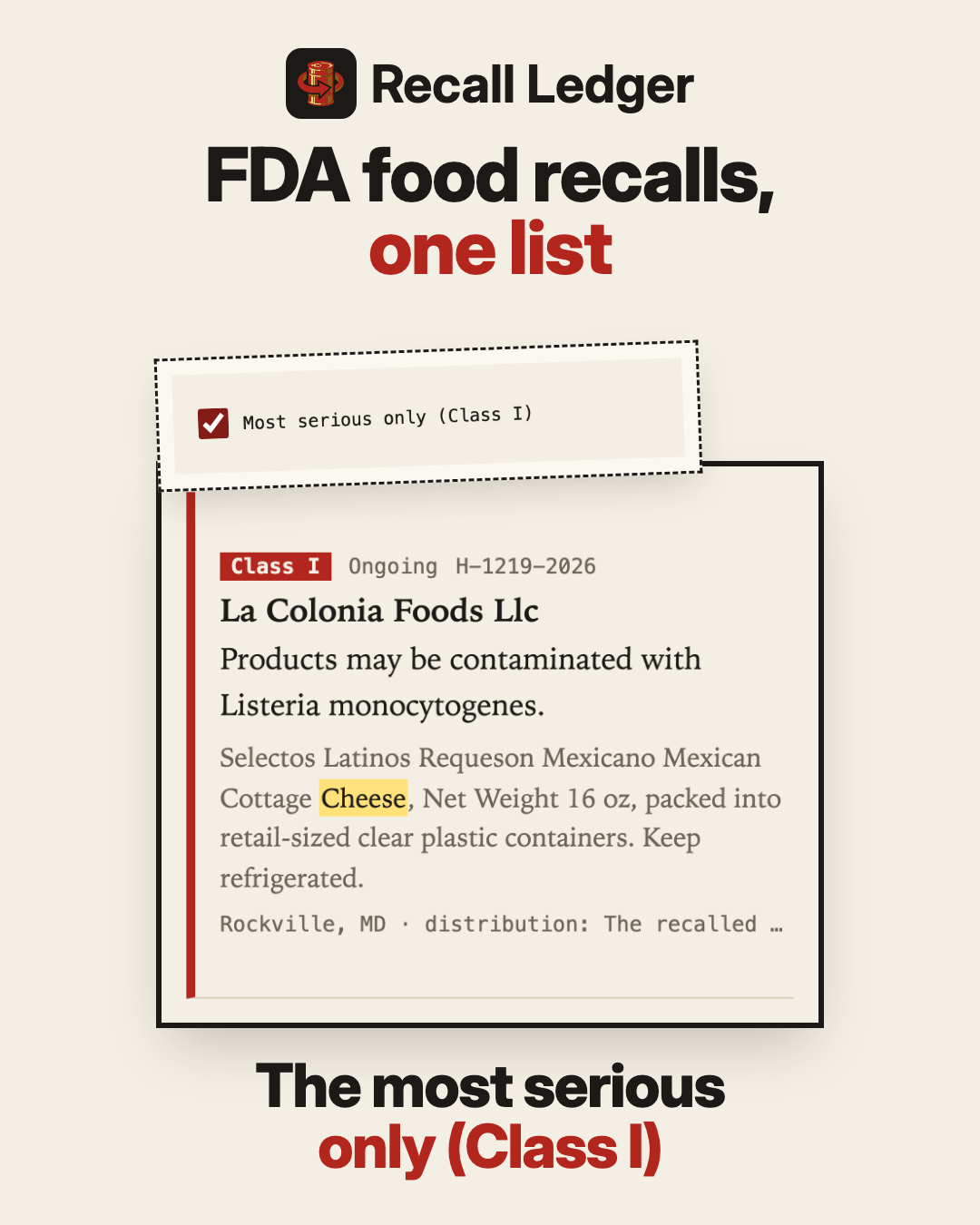 Recall Ledger ad, slide 4 of 5
