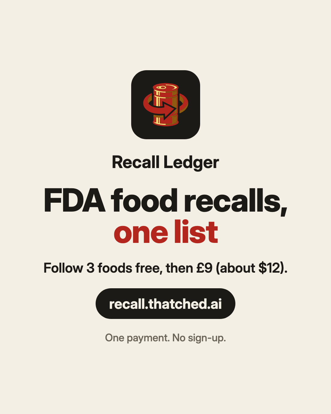 Recall Ledger ad, slide 5 of 5