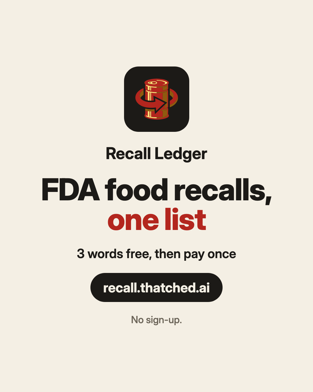 Recall Ledger ad, slide 5 of 5