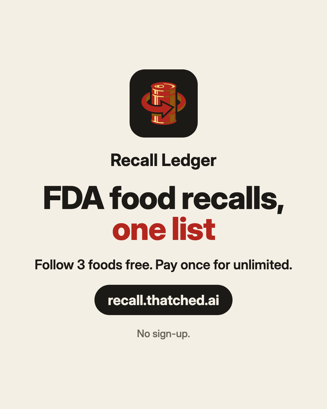 Recall Ledger ad, slide 5 of 5
